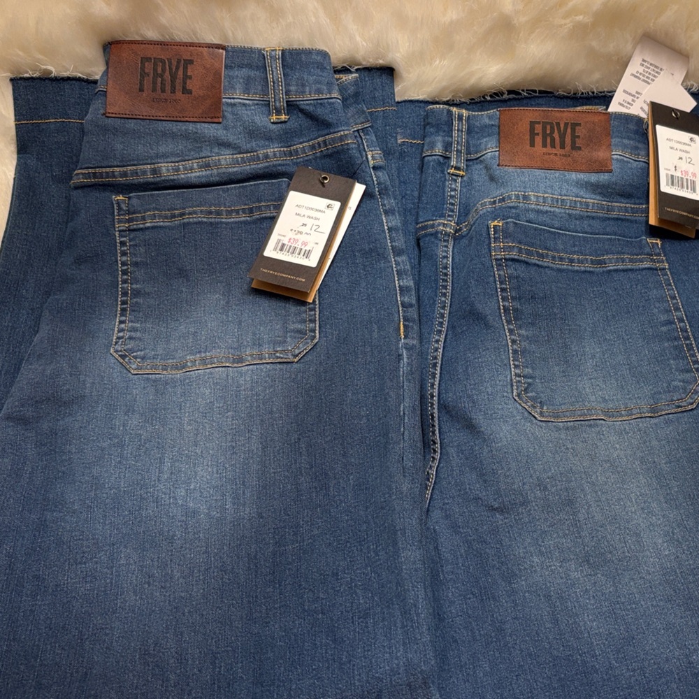 2 Frye Indigo Denim Pants